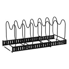 길이조절 확장형 주방 정리대, 블랙, 7단, 1개