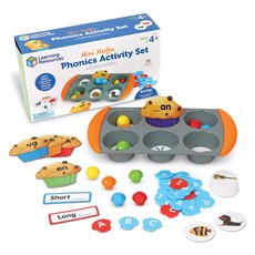 Learning Resources 迷你瑪芬自然發音活動套組 LER5547, 混合顏色, 1個