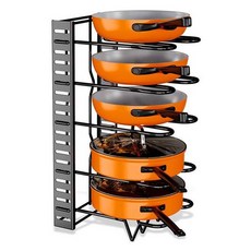 21C General Shop 生活콕 平底鍋收納架, 1個, 5層, 黑色