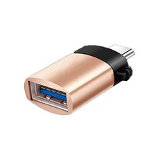 헨센 USB to C타입 휴대용 연결 변환젠더, 골드, 1개