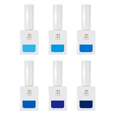 JIN.B IVY Yo So Cool 彩色凝膠6件組, 藍色, 1個, 11ml