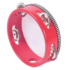 舞蹈鈴鼓 6號 15公分, 紅色, 1個