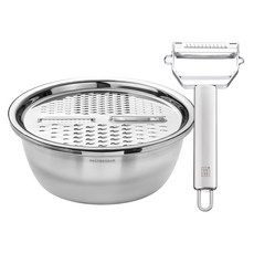 Cleanboss 備料萬用刨絲刀 + 日常共感 巧手萬能磨泥板組合, 銀色, 1套