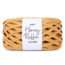 Knitt 蜂蜜拉菲草編織線 100g, 03米色
