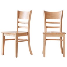 베스트리빙 캘빈 원목 좌판 식탁의자, 내츄럴, 2개