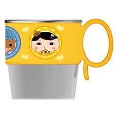 LE BARN 屁屁偵探手把不鏽鋼杯, 1個, 280ml, 混色