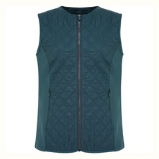 크로커다일 여성용 다이아퀄팅 패딩 하이브리드 베스트 CLCWVT201