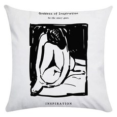 Home Flow 黑白插畫重點抱枕套