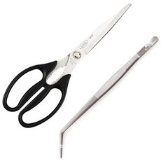 제우스 주방가위 + 요리핀셋 꺽임 세트, 1세트