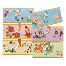 From&To 秘密! 花朵零用錢信封套組 7FB223, 6種, 1套