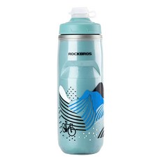 ROCKBROS 洛克兄弟 運動冷卻水瓶, 藍色, 1個, 620ml