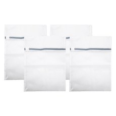 Meo 家用細網方形安全洗衣袋 50 X 60 cm, 白色, 4個