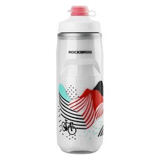 ROCKBROS 洛克兄弟 運動冷卻水瓶, 白色, 1個, 620ml