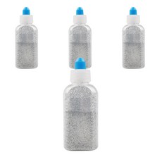 유니아트 반짝이 가루 레인보우, 4개, 은색