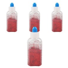 유니아트 반짝이 가루 메탈, 4개, 빨강