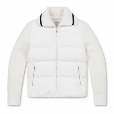 잭니클라우스 여성용 골프 니트 믹스 구스 다운 가디건 LWWAW23611