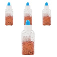 유니아트 반짝이 가루 메탈, 4개, 주황