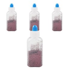 유니아트 반짝이 가루 메탈, 4개, 갈색