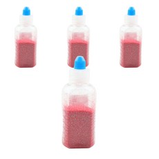 유니아트 반짝이 가루 레인보우, 4개, 빨강