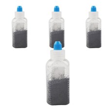 유니아트 반짝이 가루 메탈, 4개, 검정