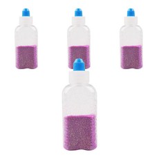 유니아트 반짝이 가루 레인보우, 4개, 보라