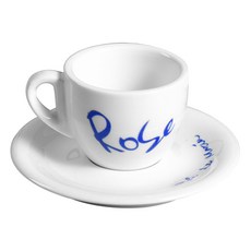 濃縮咖啡杯組 90ml, 藍玫瑰, 1套