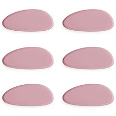 ade.l 鵝卵石矽膠筷架, 6個, 煙燻粉