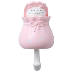 Futurolab 掛上東西就會出現的卡通人物壁掛鉤, 1個, 粉紅色