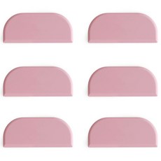 ade.l 拱形矽膠筷匙架, 印度粉, 6個