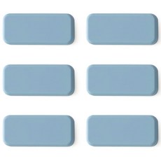 ade.l Oblong矽膠餐具架, 天空藍, 6個