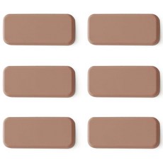 ade.l Oblong矽膠餐具架, 磚紅色, 6個