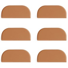 에이드엘 아치 실리콘 수저받침, 카라멜, 6개