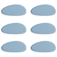 ade.l 鵝卵石矽膠筷架, 6個, 天空藍