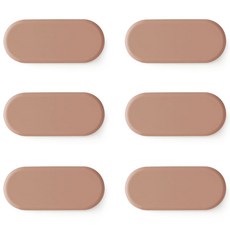 ade.l ilips 矽膠湯匙筷架, 6個, 磚紅色