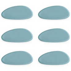 에이드엘 몽돌 실리콘 수저받침, 민트, 6개