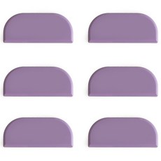 ade.l 拱形矽膠筷匙架, 紫丁香色, 6個