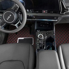 지엠지모터스 차량용 카매트 바닥 장판 시공효과 플로어매트 1열 + 2열 세트, 제네시스_G80 RG3(20년4월~)2륜레드, 레드