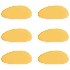 ade.l 鵝卵石矽膠筷架, 6個, 起司黃