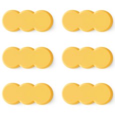 ade.l 三重矽膠筷匙架, 起司, 6個