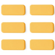 ade.l Oblong矽膠餐具架, 起司黃, 6個