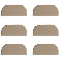 ade.l 拱形矽膠筷匙架, 沙米色, 6個