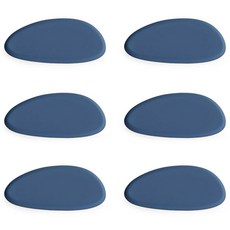 ade.l 鵝卵石矽膠筷架, 6個, 土耳其藍