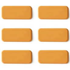 ade.l Oblong矽膠餐具架, 芥末黃, 6個