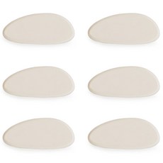 ade.l 鵝卵石矽膠筷架, 6個, 米色