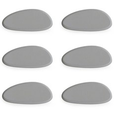 ade.l 鵝卵石矽膠筷架, 6個, 淺灰色