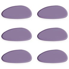 ade.l 鵝卵石矽膠筷架, 6個, 紫丁香色