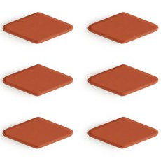 ade.l 鑽石矽膠湯匙筷架, 楓葉色, 6個