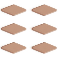 ade.l 鑽石矽膠湯匙筷架, 磚紅色, 6個