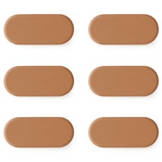 ade.l ilips 矽膠湯匙筷架, 6個, 焦糖色