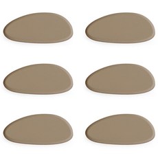 ade.l 鵝卵石矽膠筷架, 6個, 沙米色